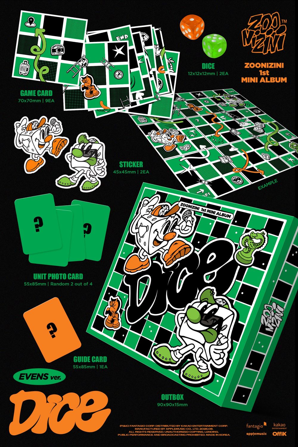 [Pre Order Benefit] ASTRO ZOONIZINI - DICE (EVENS ver.)