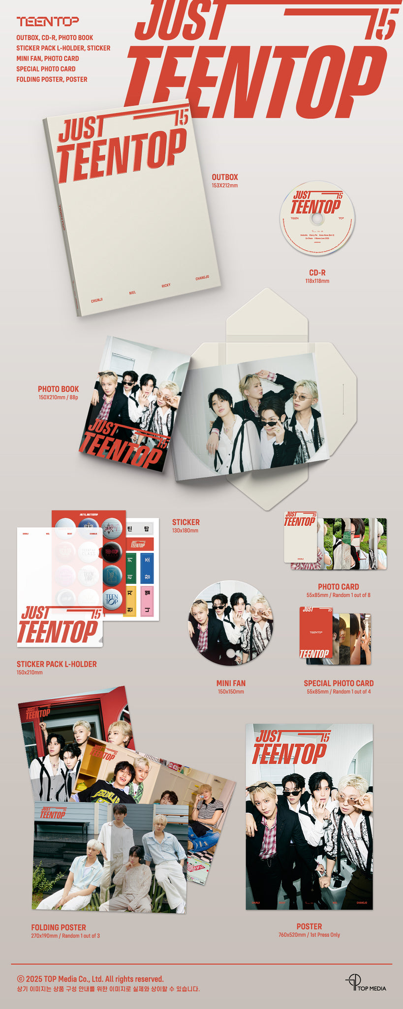 TEEN TOP - Just 15, Just Teen Top (CD ver.)