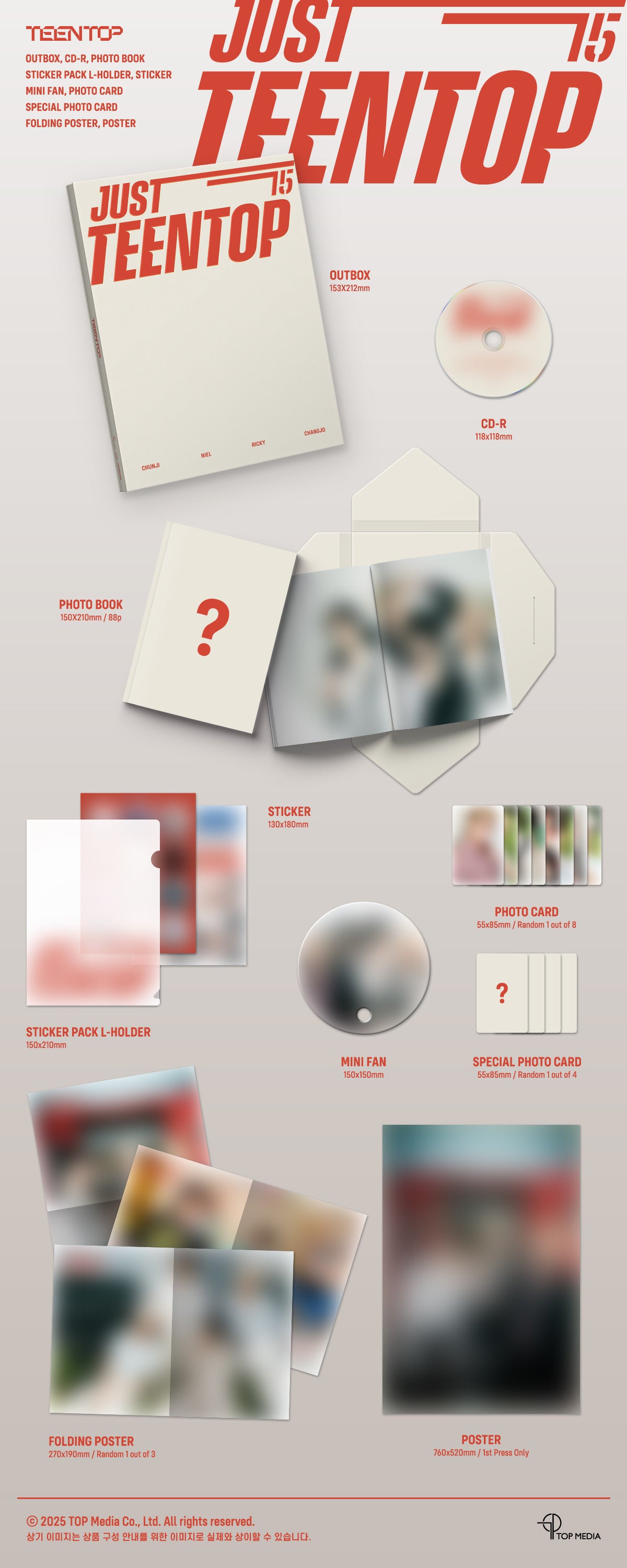 TEEN TOP - Just 15, Just Teen Top (CD ver.)