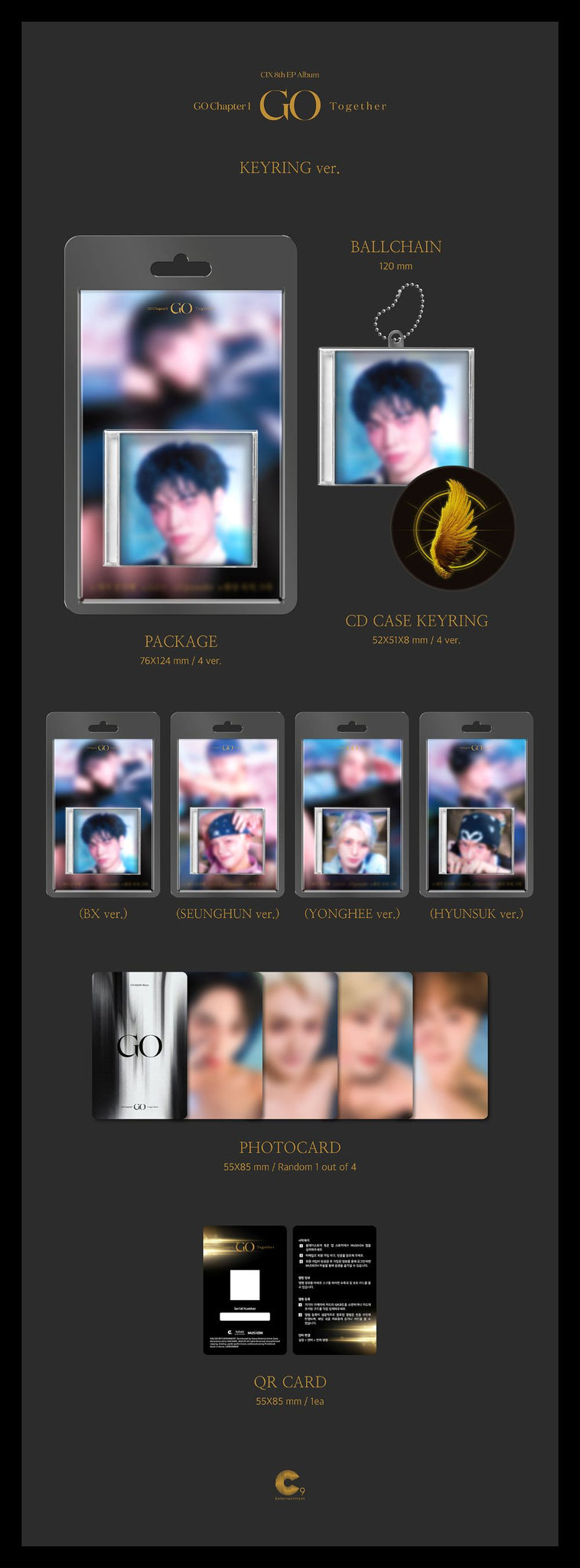 CIX - GO Chapter 1: GO Together (KEYRING ver.)