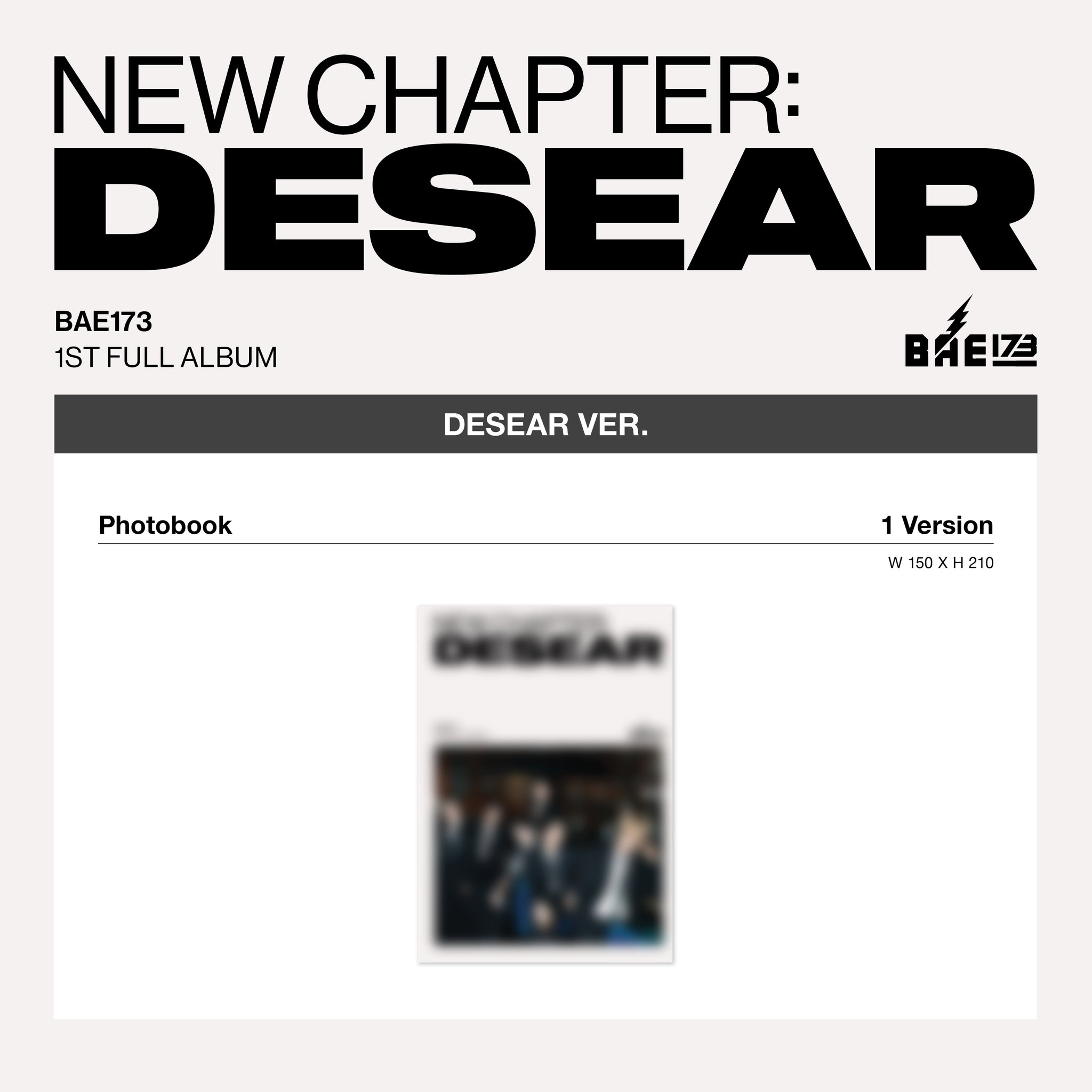 BAE173 - NEW CHAPTER: DESEAR  (DESEAR ver.)