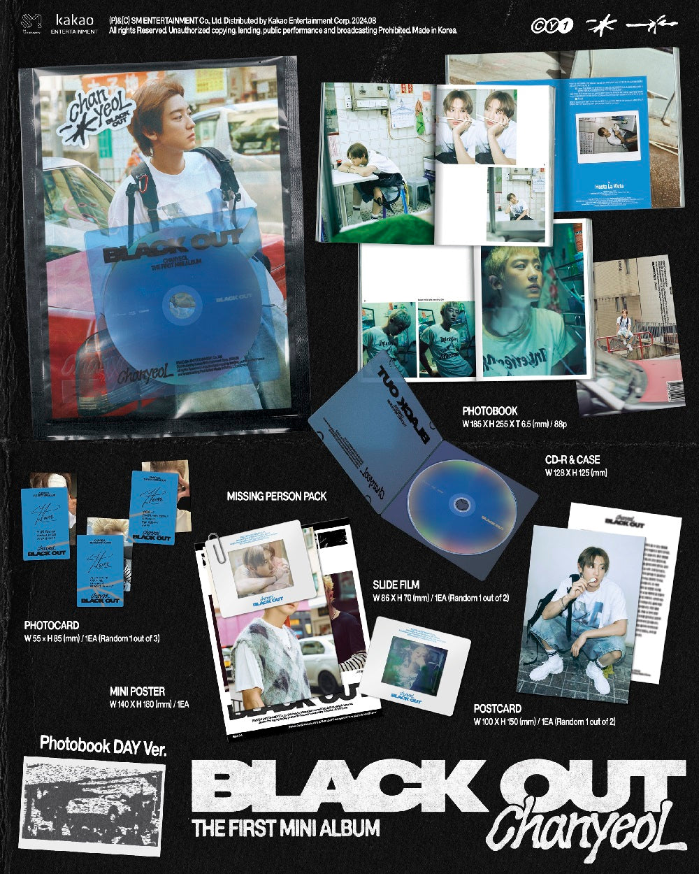 EXO CHANYEOL - Black Out (Photo Book ver.) (Discounted Sealed Album)