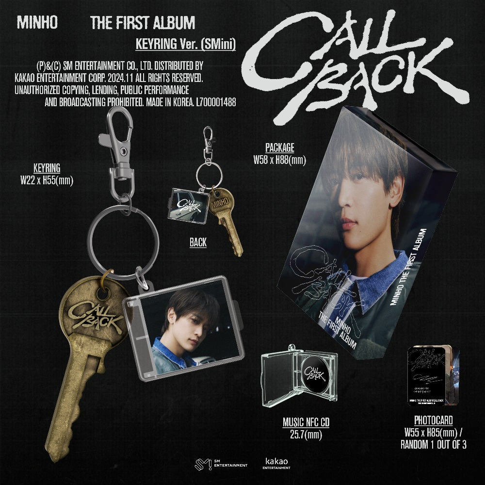 SHINee MINHO - CALL BACK (Keyring Ver.(SMini))