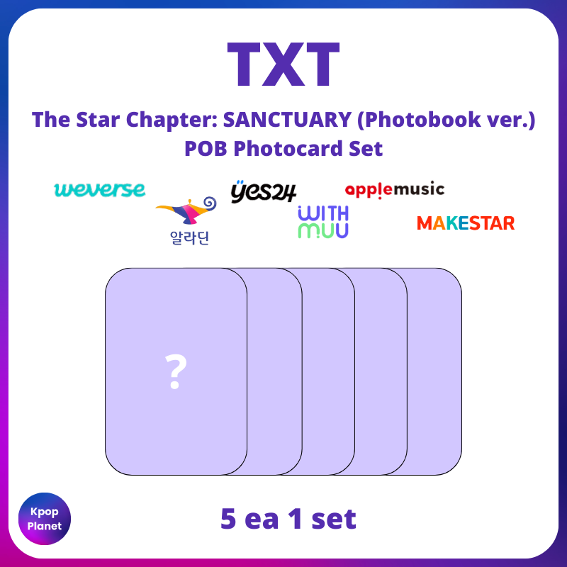 TOMORROW X TOGETHER TXT - The Star Chapter: SANCTUARY (Photobook ver.) POB Photocard Set