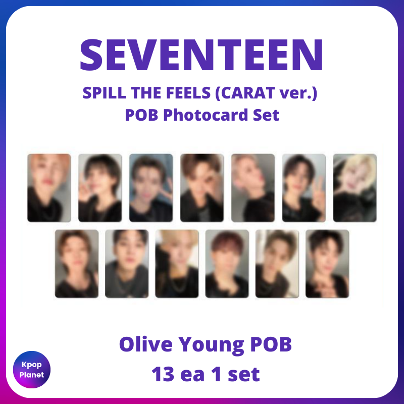 SEVENTEEN - SPILL THE FEELS (CARAT ver.) POB Photocard Set