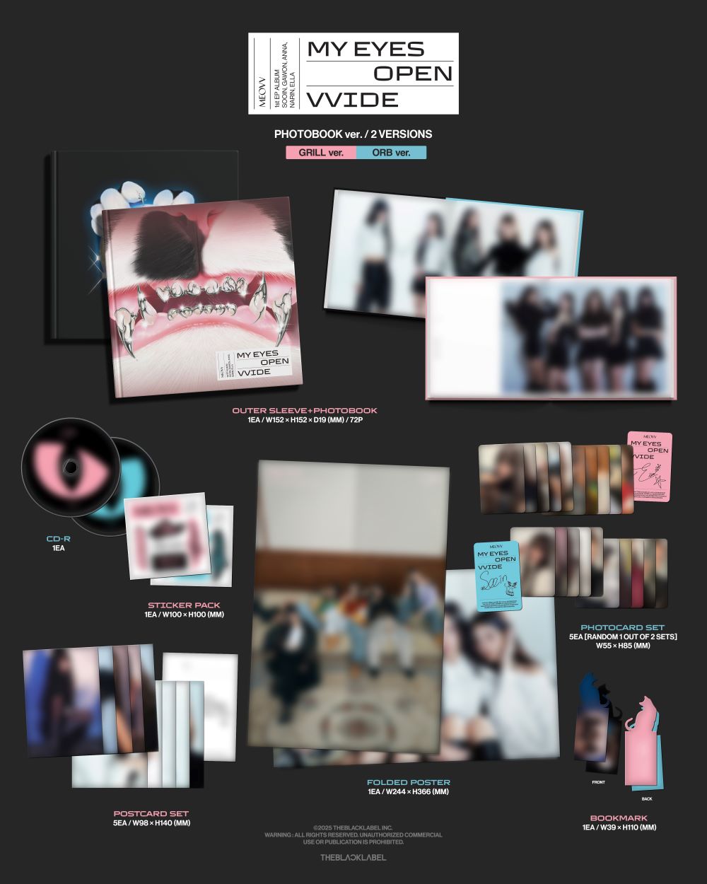 【新品未開封】MEOVV アルバム PHOTOBOOK　7枚セット MEOVV - MY EYES OPEN VVIDE (PHOTOBOOK ver.) – Kpop Planet Global