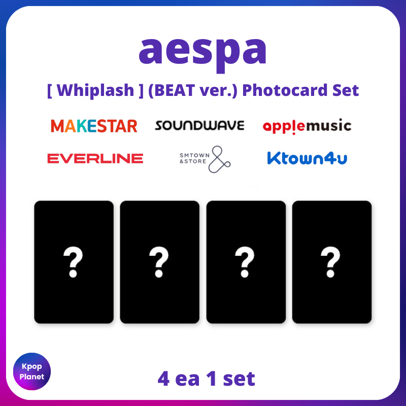 aespa - Whiplash (BEAT ver.) POB Photocard Set