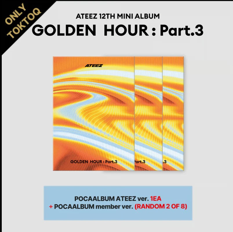ATEEZ - GOLDEN HOUR : Part.3 (POCAALBUM ver.) TOKTOQ SET