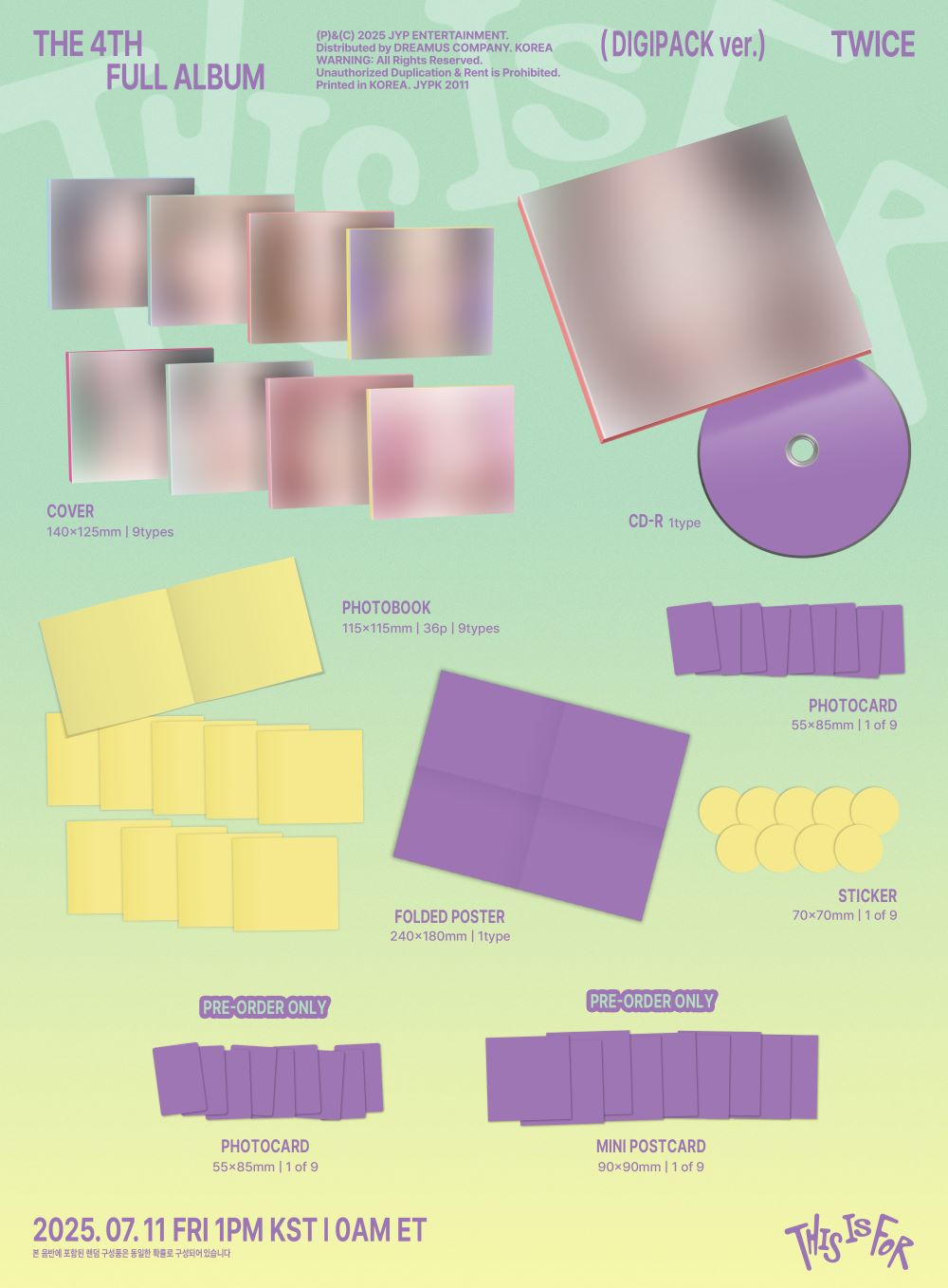 TWICE - THIS IS FOR (Digipack ver.)