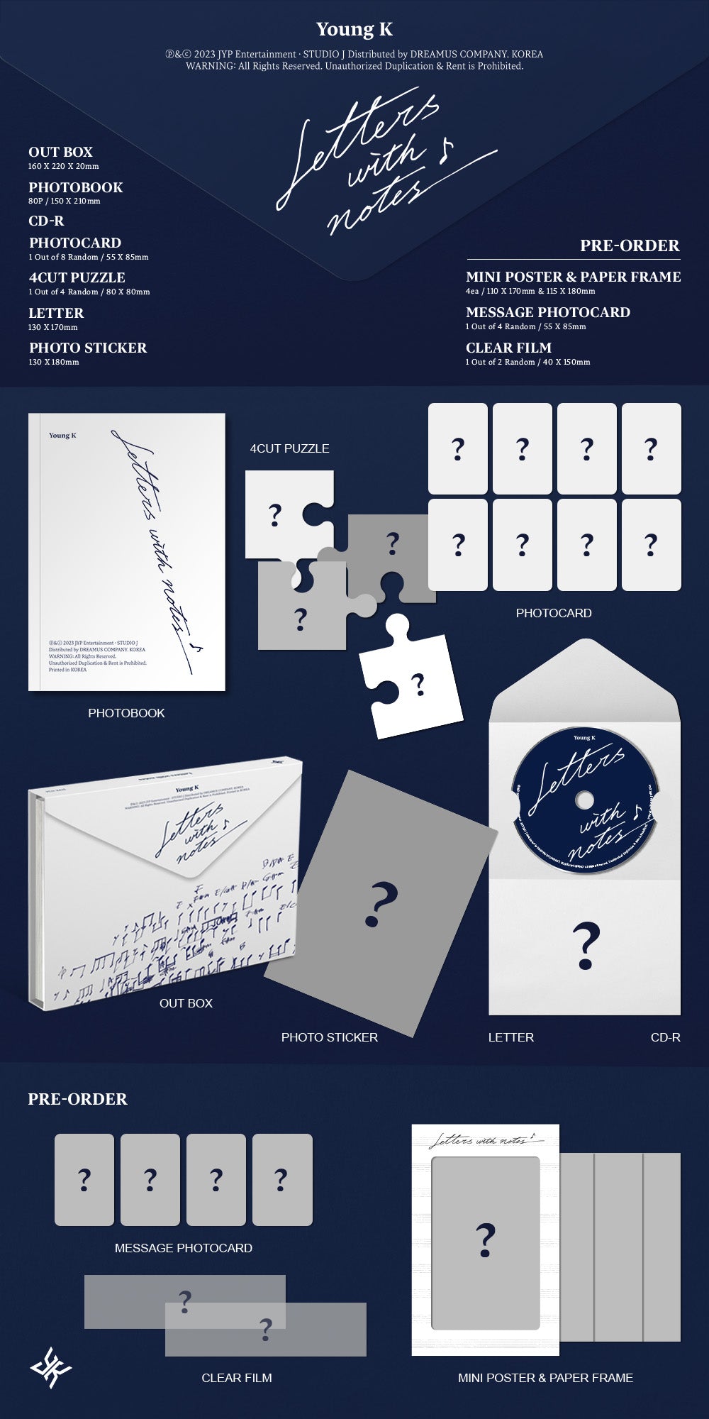 24時間限定タイムセール with Letters - K Young DAY6 notes Planet Kpop – K-POP・アジア