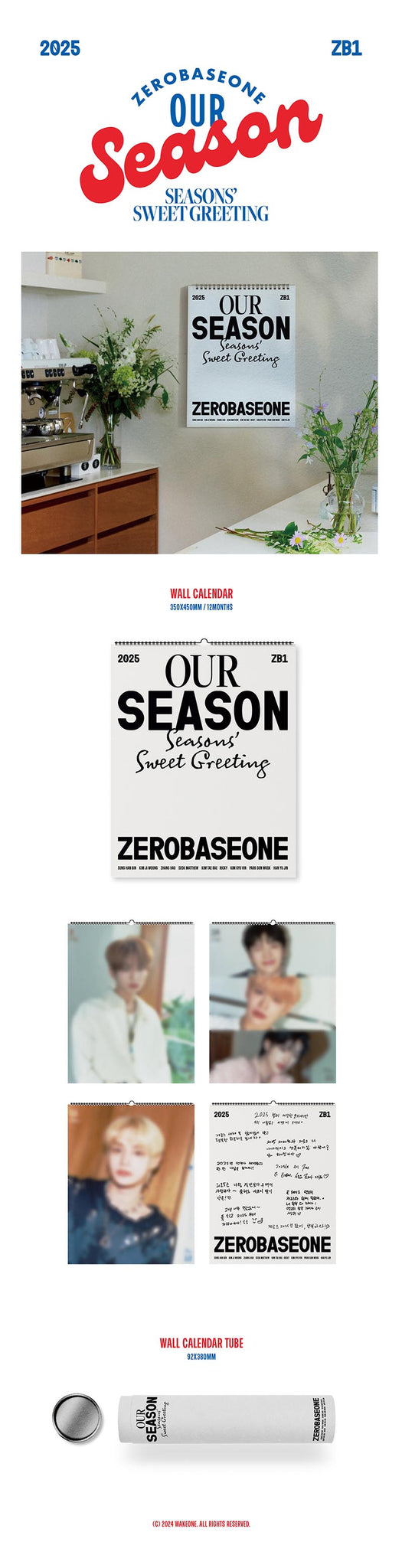 ZEROBASEONE - 2025 Wall Calendar [OUR Season]