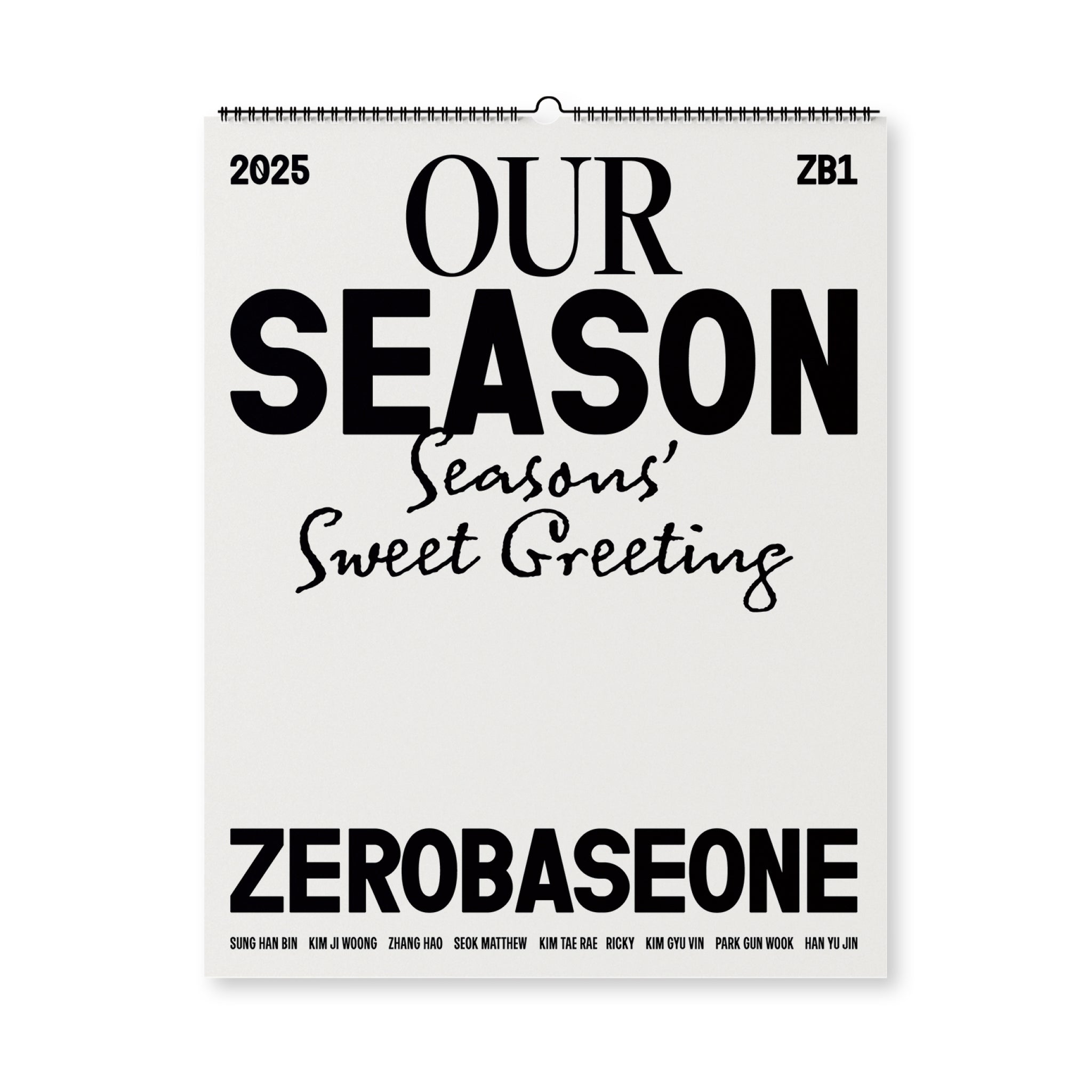 ZEROBASEONE - 2025 Wall Calendar [OUR Season]