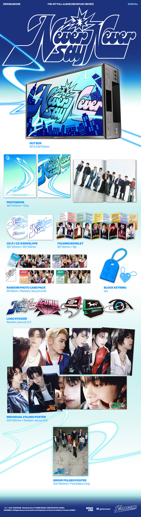 ZEROBASEONE - NEVER SAY NEVER  (Photobook ver.)