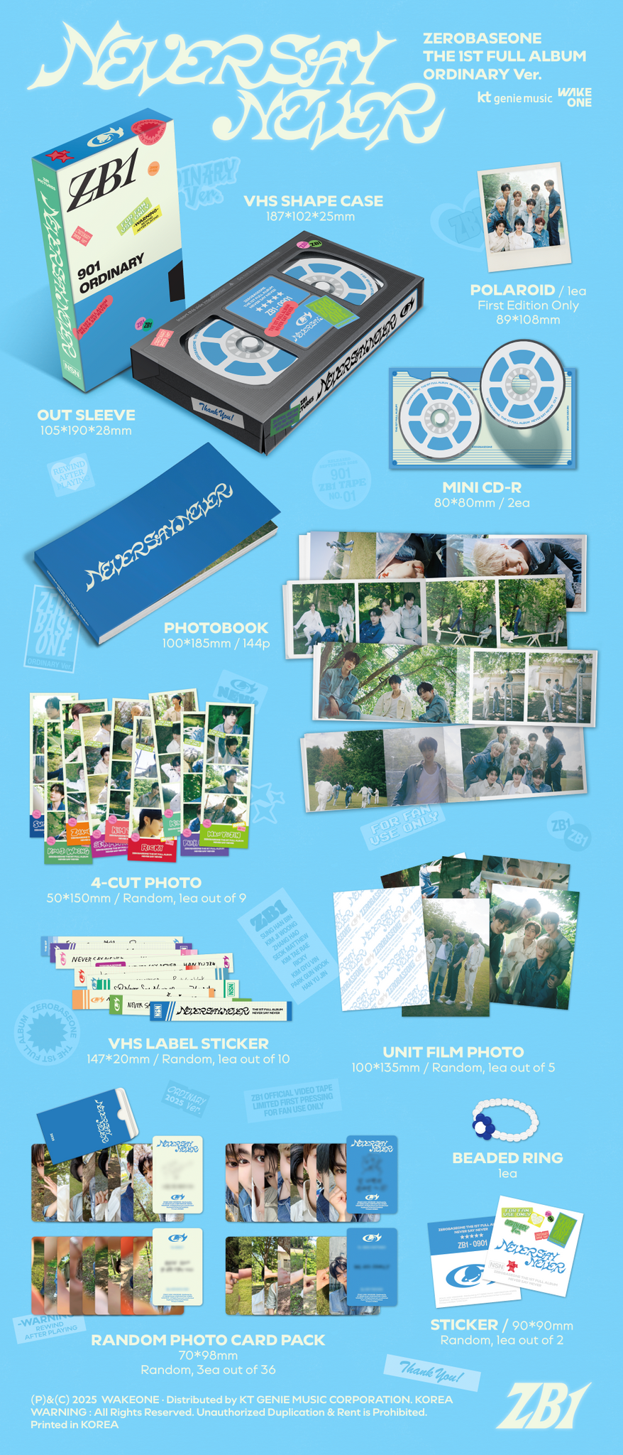 ZEROBASEONE - NEVER SAY NEVER  (Photobook ver.)