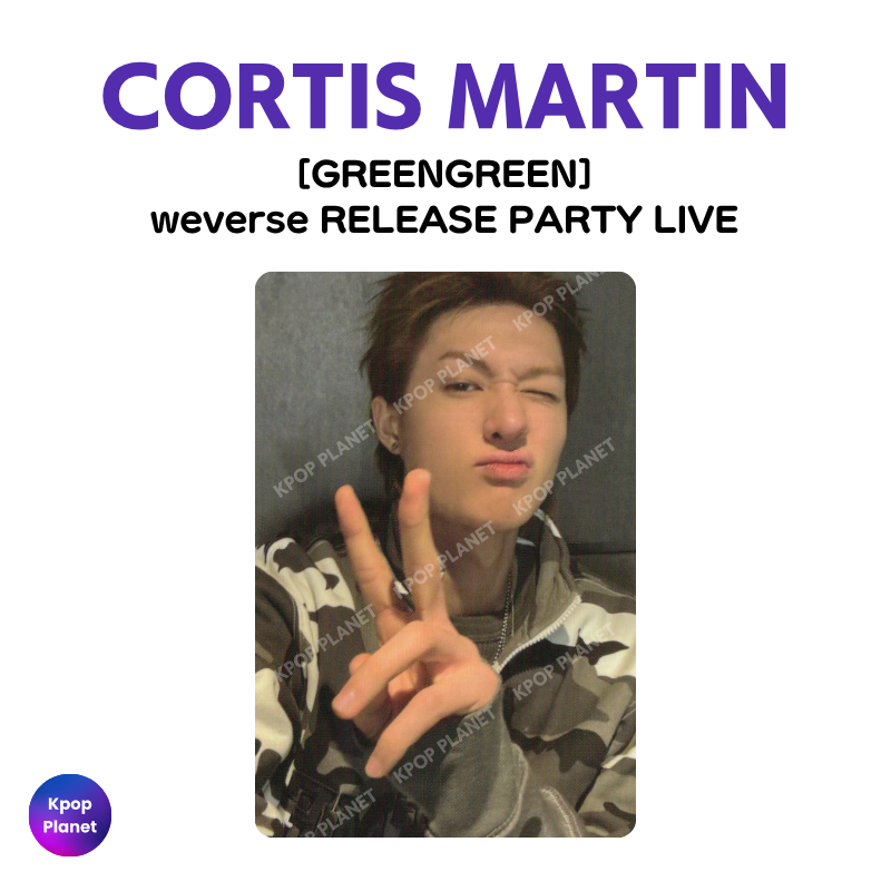CORTIS MARTIN Photocard [GREENGREEN] weverse RELEASE PARTY LIVE