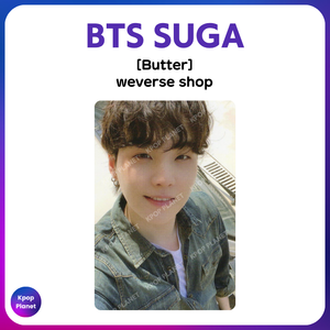 BTS SUGA Photocard [ Butter ] weverse shop – Kpop Planet Global
