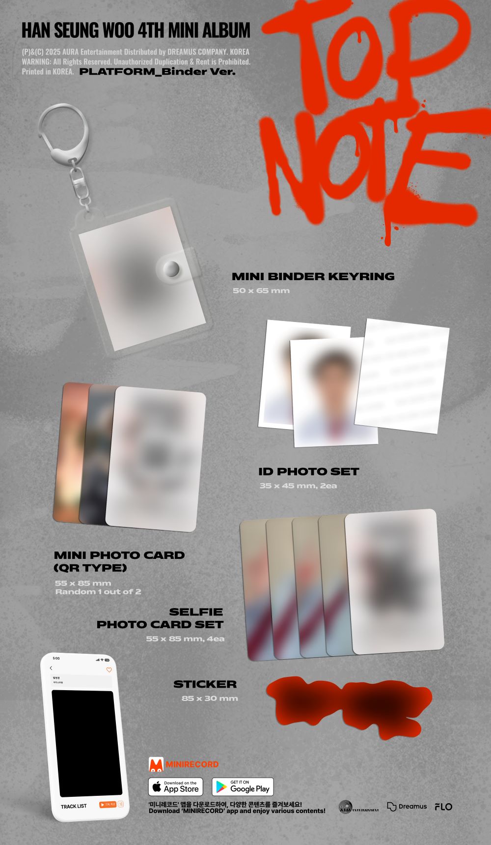 HAN SEUNG WOO –  TOP NOTE  (PLATFORM/Binder ver.)