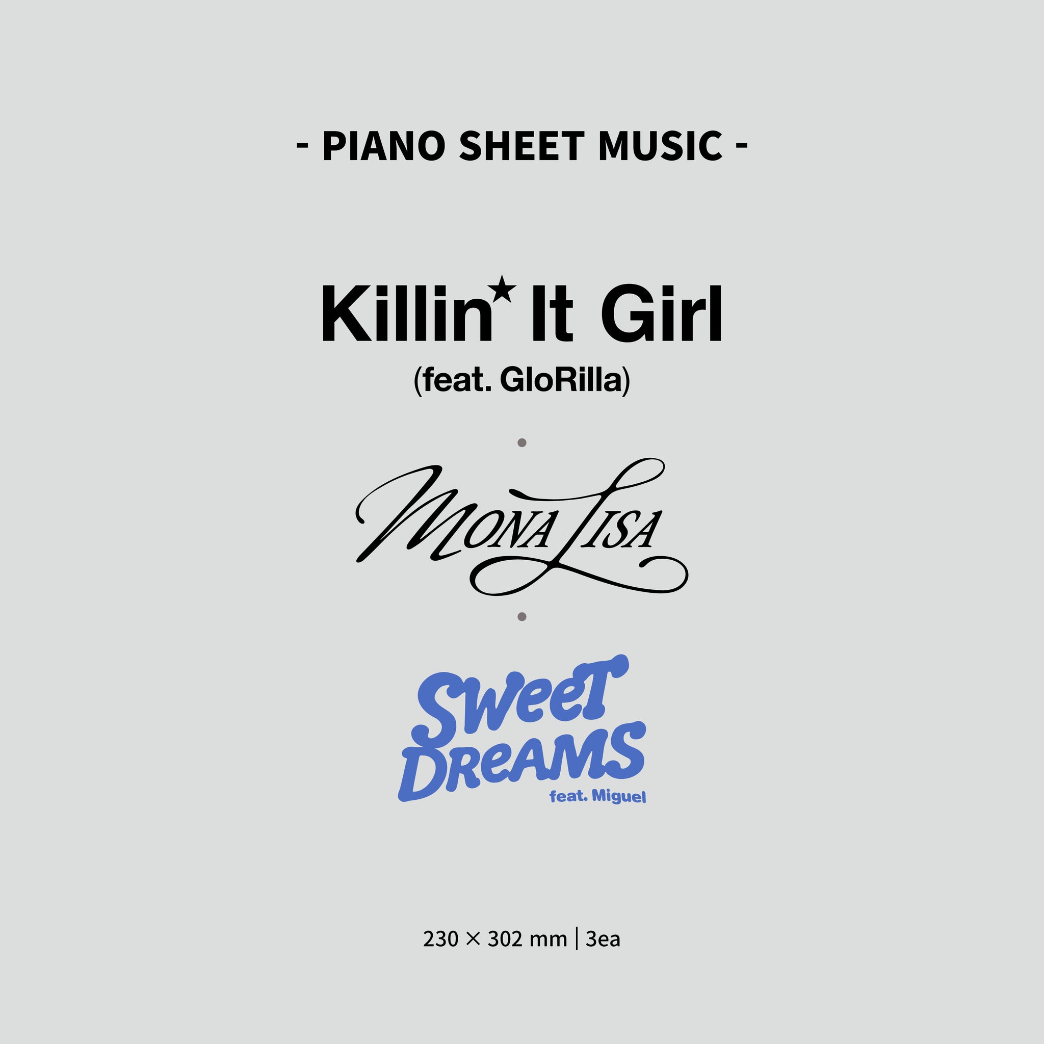 BTS J-HOPE - PIANO SHEET MUSIC : j-hope (Package)