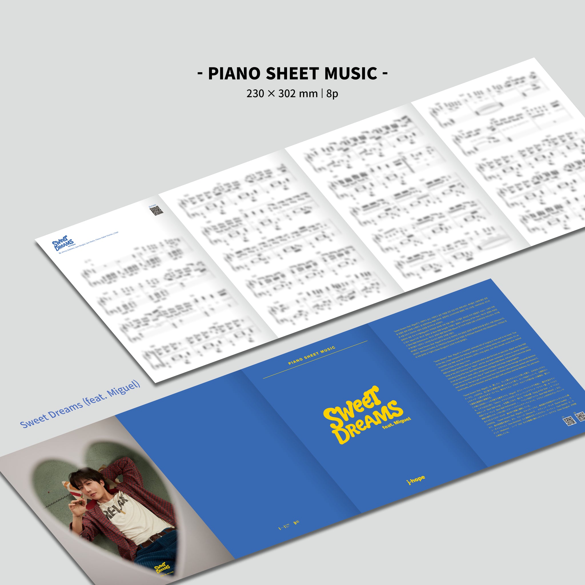 BTS J-HOPE - PIANO SHEET MUSIC : j-hope (Package)