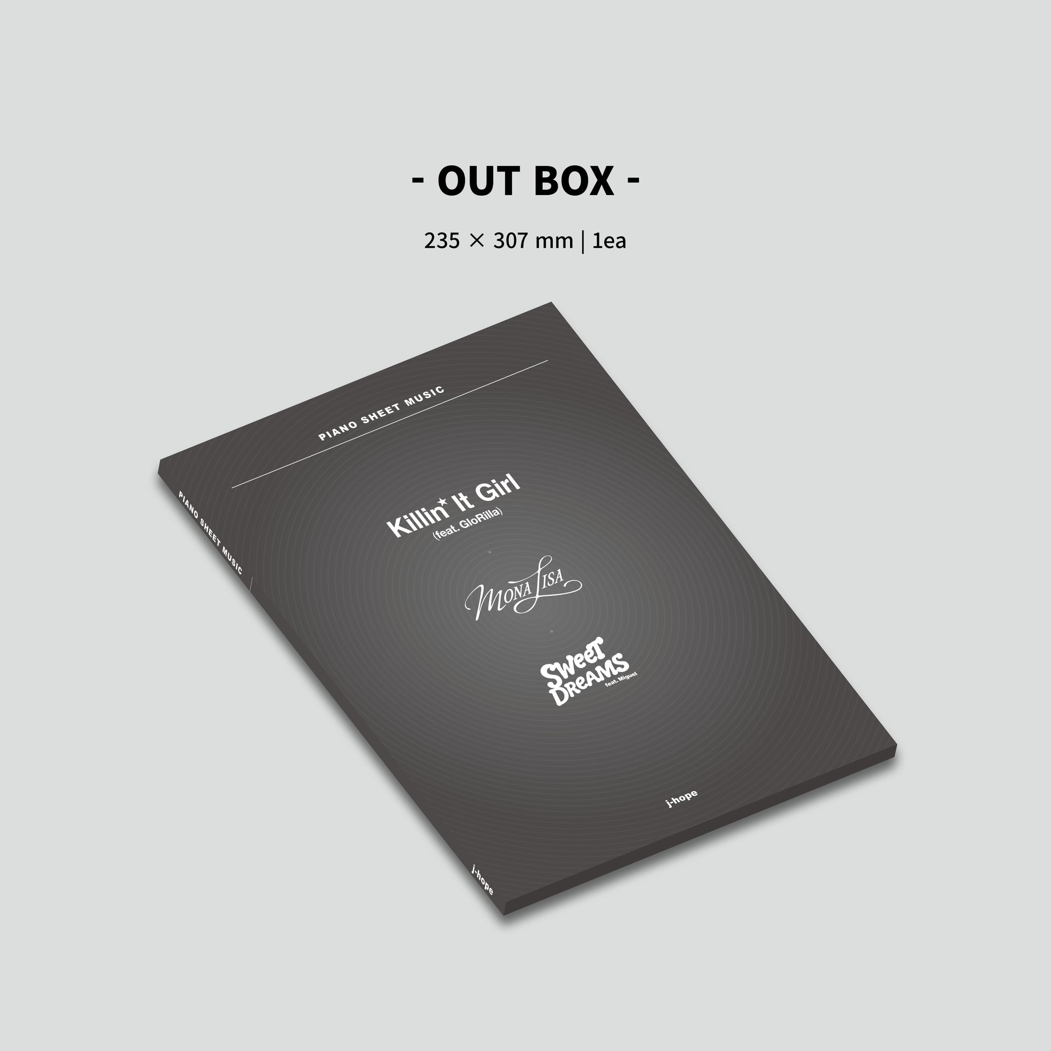 BTS J-HOPE - PIANO SHEET MUSIC : j-hope (Package)