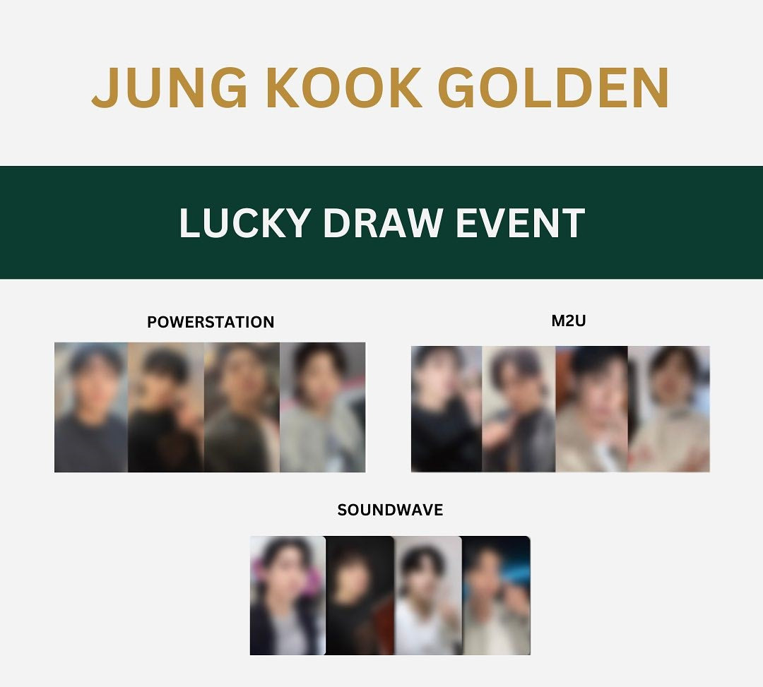 BTS Jung Kook – GOLDEN (Lucky Draw Event)