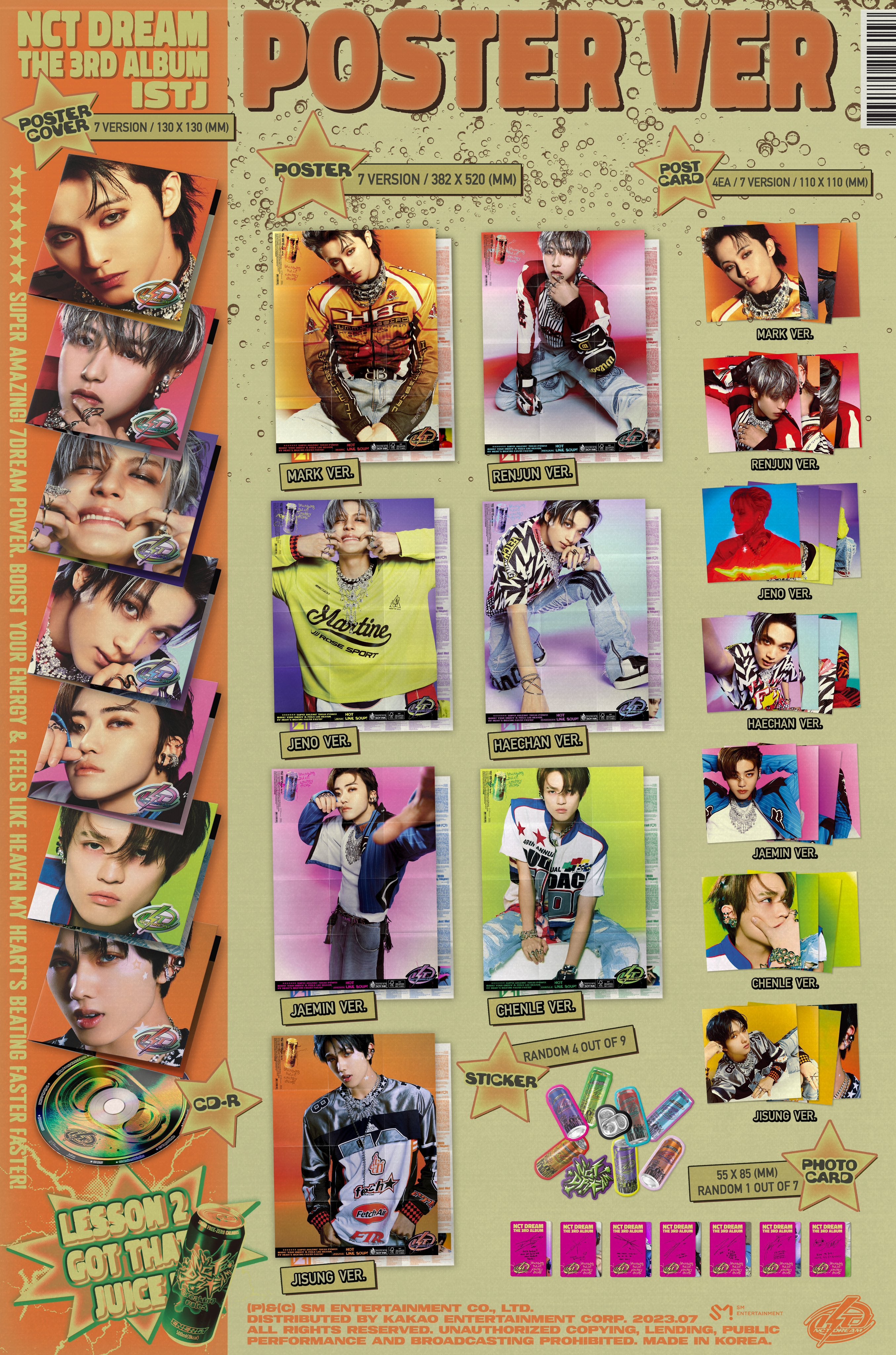 K-POP+アジア NCT DREAM ISTJ Japan ver poster ver set NCT DREAM - ISTJ (Poster ver.) – Kpop Planet