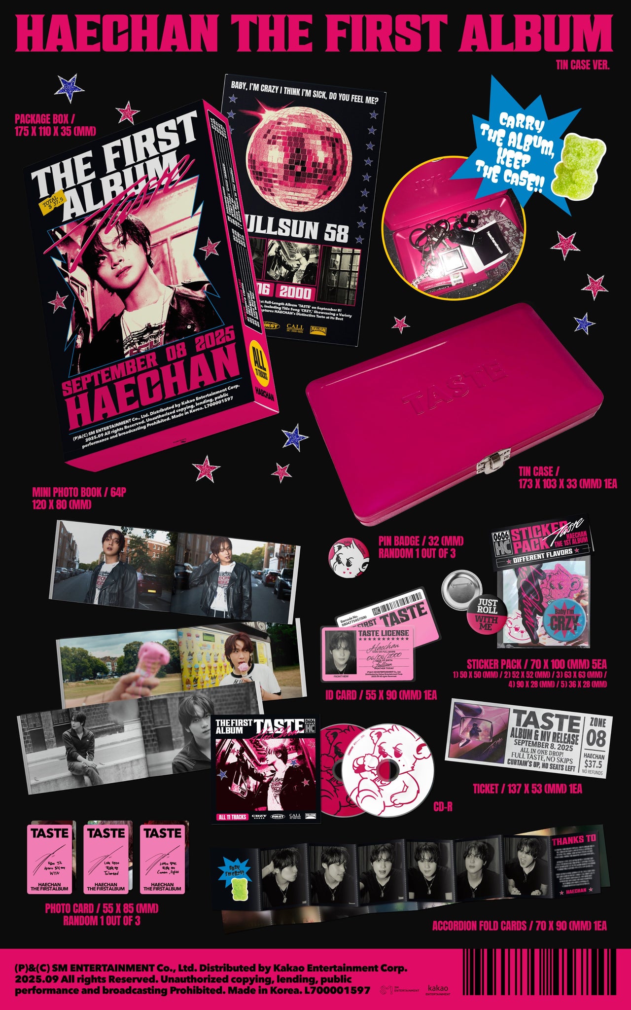 NCT HAECHAN -  TASTE  (Tin Case ver.)