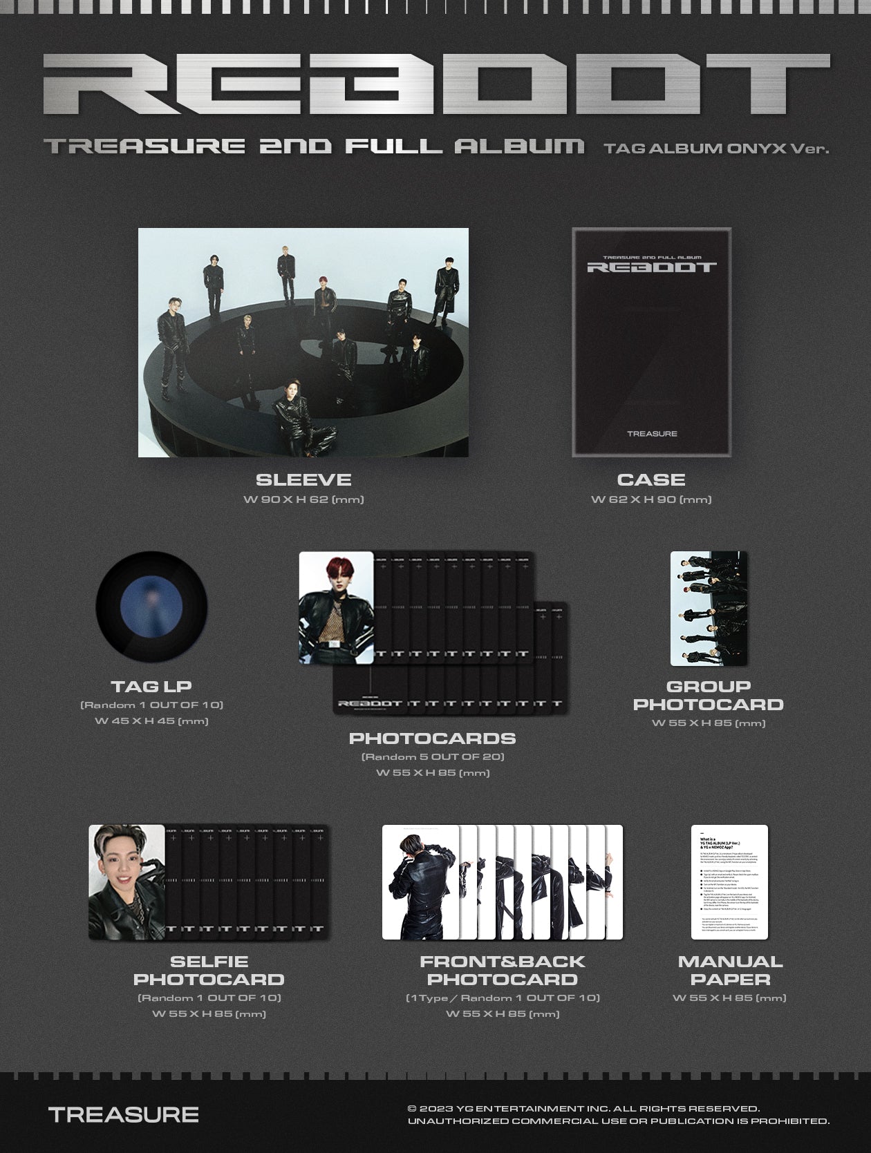 Treasure アルバム TREASURE - REBOOT (YG Tag Album ver.) – Kpop Planet Global