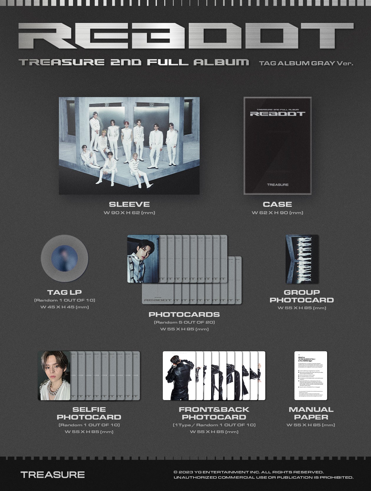 TREASURE - REBOOT (YG Tag Album ver.)