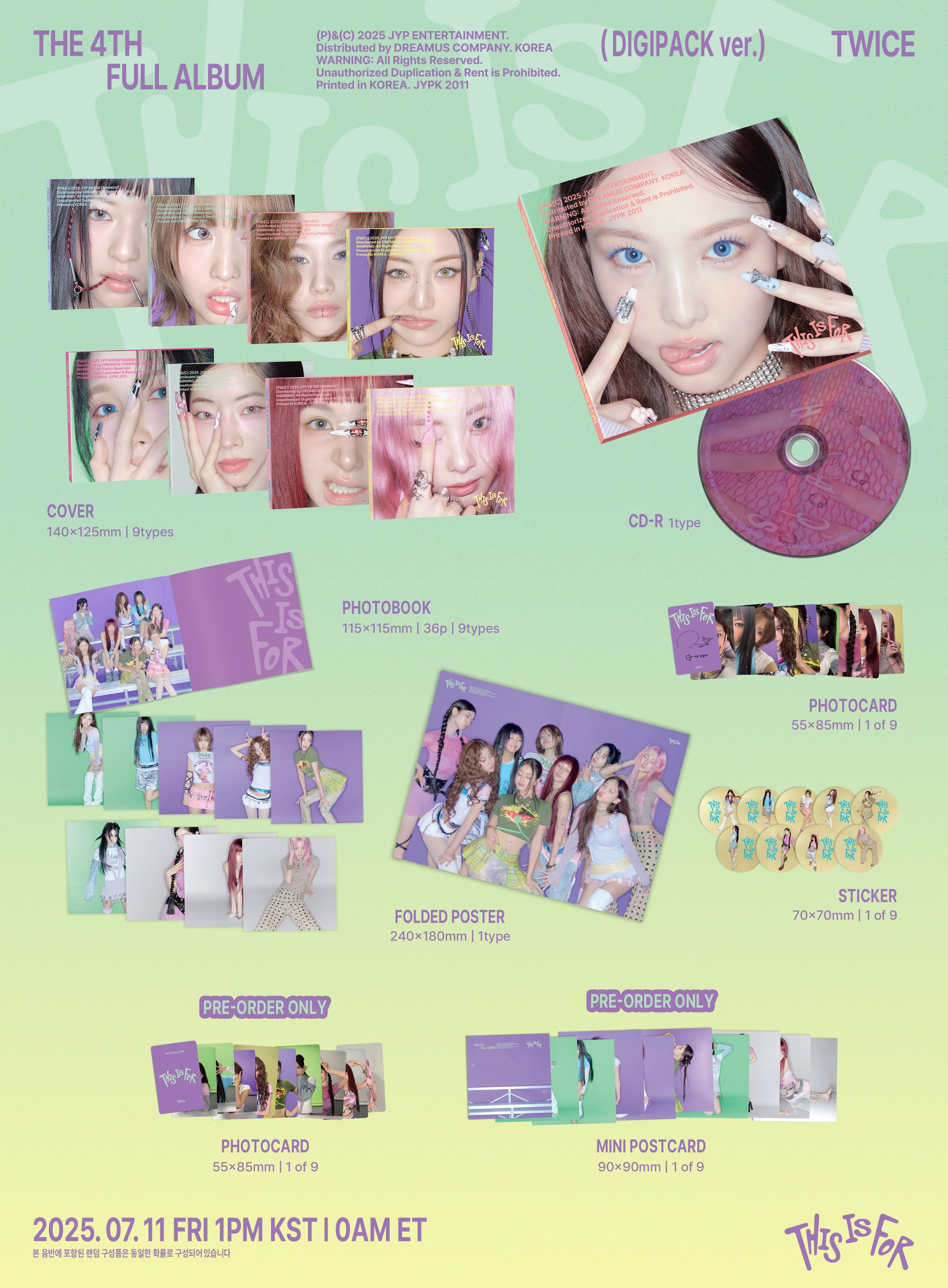 TWICE THIS IS FOR DIGIPACK ver. バラ売り TWICE - THIS IS FOR (Digipack ver.) – Kpop Planet