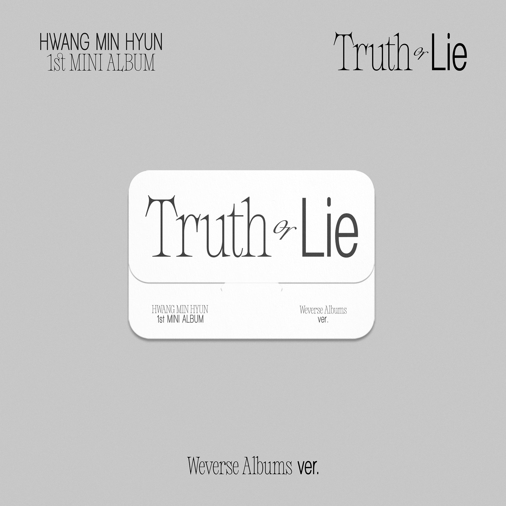 NU'EST HWANG MIN HYUN - Truth or Lie (Weverse Albums ver.)