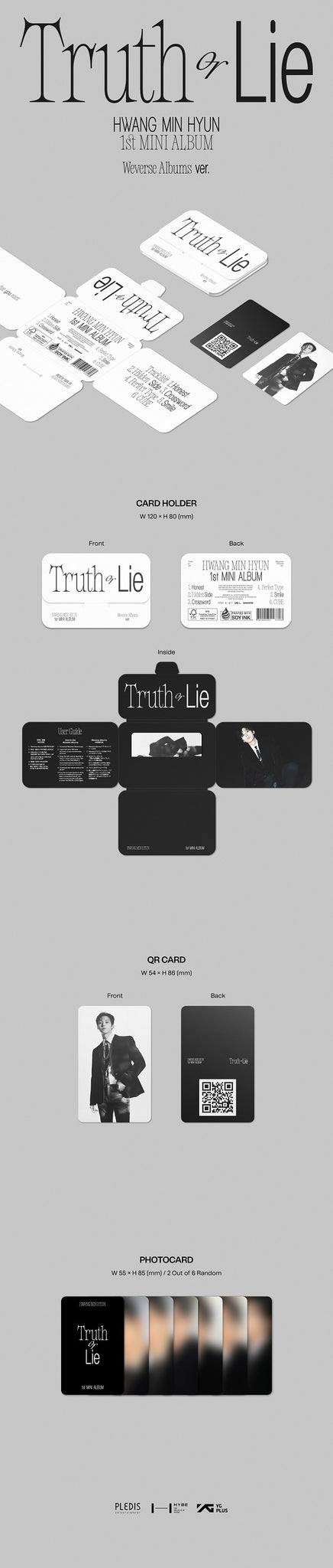 NU'EST HWANG MIN HYUN - Truth or Lie (Weverse Albums ver.)