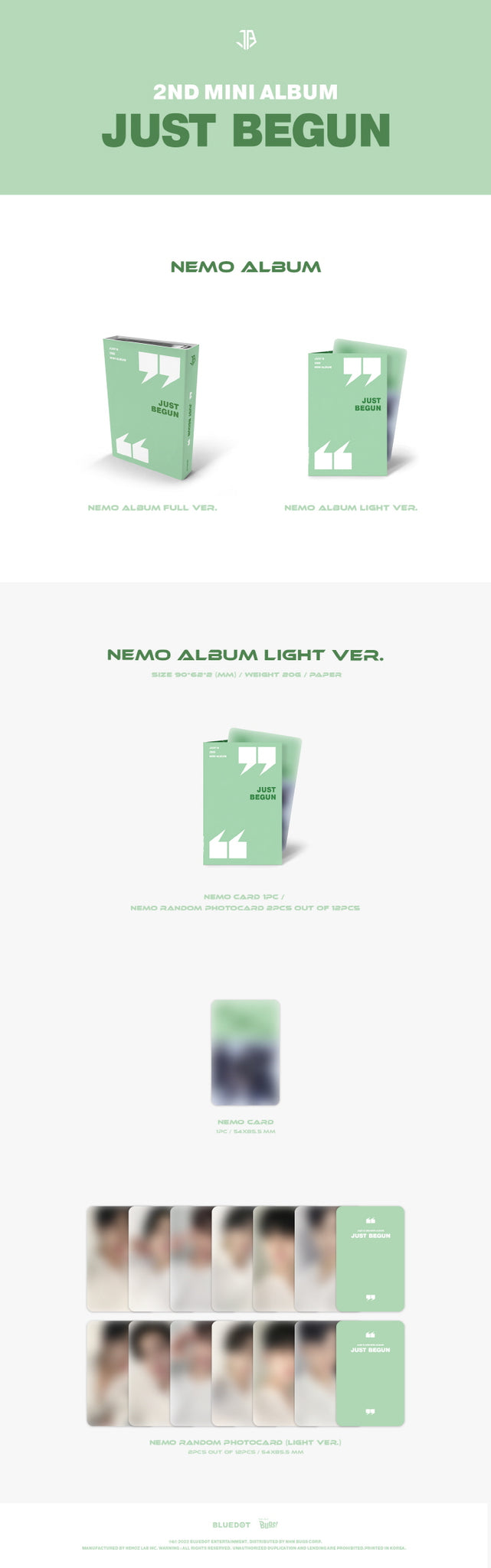 JUST B - JUST BEGUN (Nemo Album) Light ver.