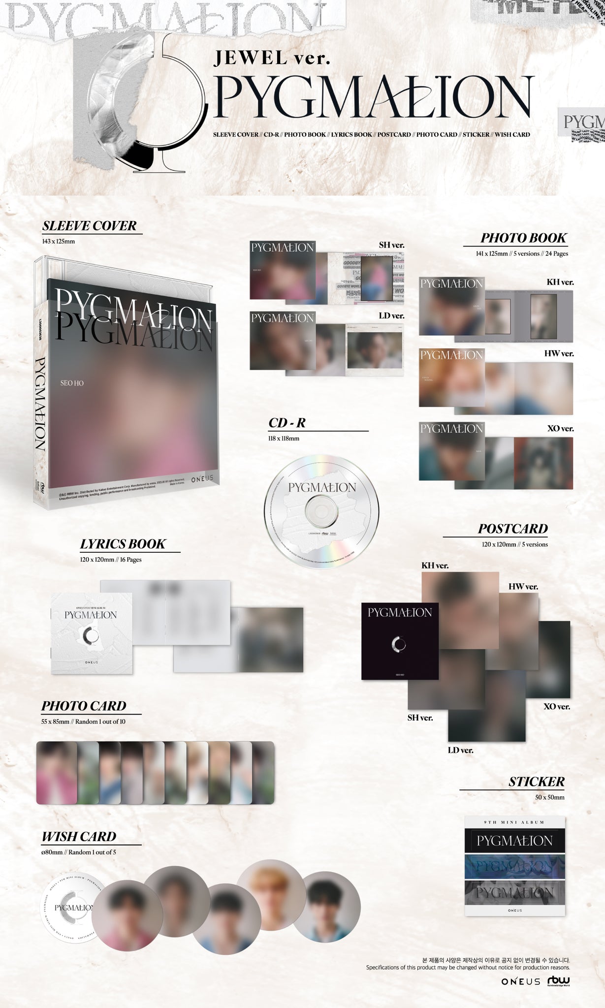 ONEUS – PYGMALION (Jewel Case)