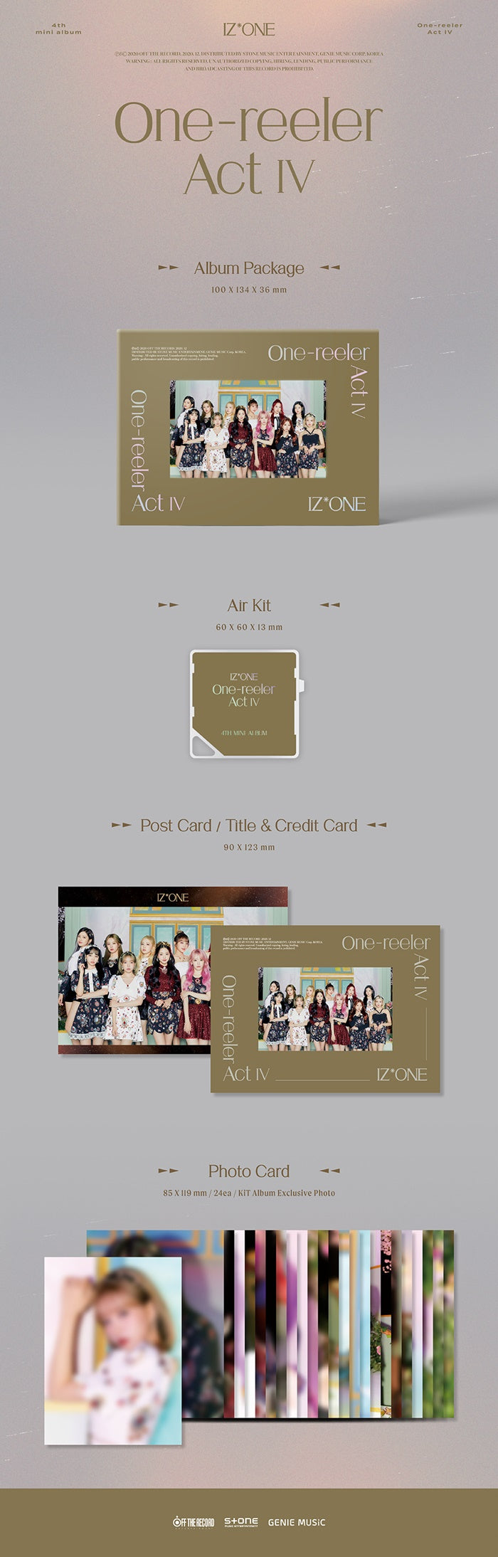 IZ*ONE - One-reeler / Act IV (Kit Album)