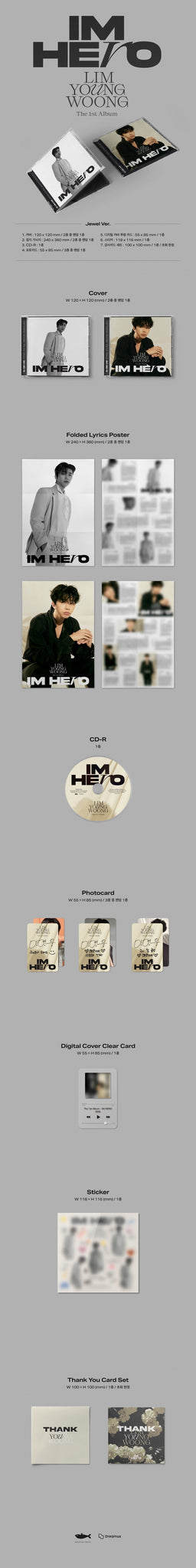 LIM YOUNG WOONG - IM HERO (Jewel Case)