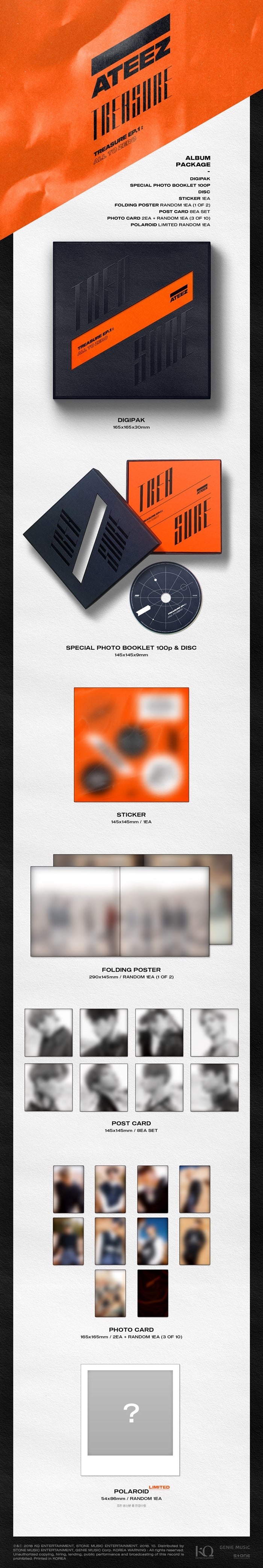 K-POP・アジア ATEEZ Treasure EP.1: All To Zero CD $_57.JPG?set_id=880000500F