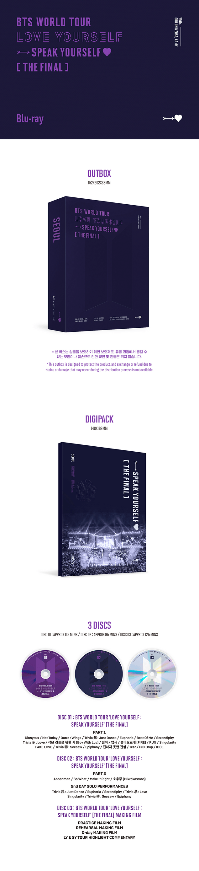 BTS WORLD TOUR 'LOVE YOURSELF : SPEAK YOURSELF' [THE FINAL